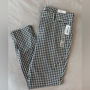 Old Navy High Rise Pixie Skinny - Gingham